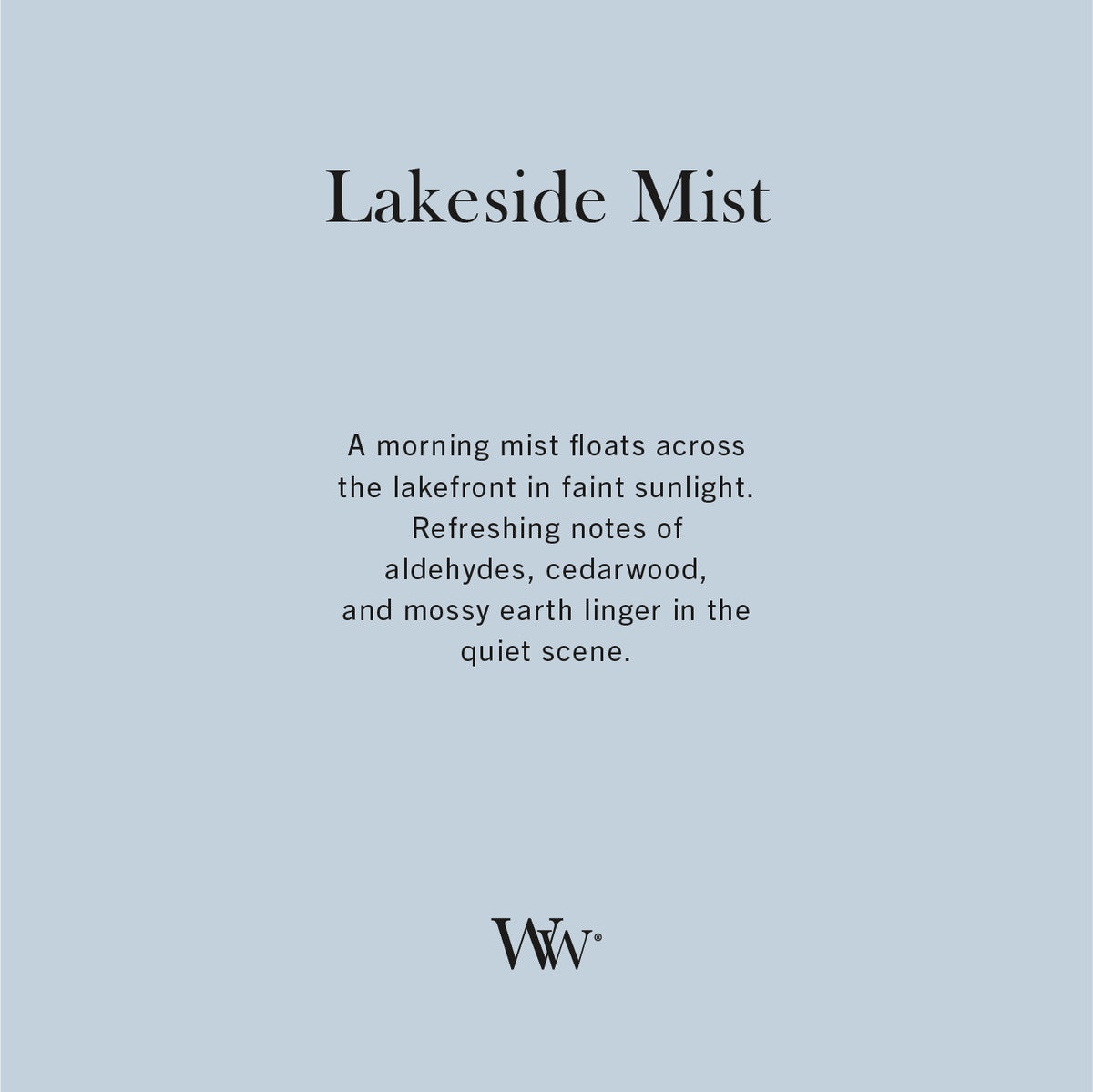 Lakeside Mist WoodWick Ellipse Candle