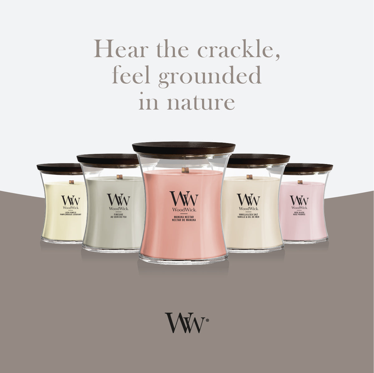 Manuka Nectar WoodWick Medium Hourglass Candle