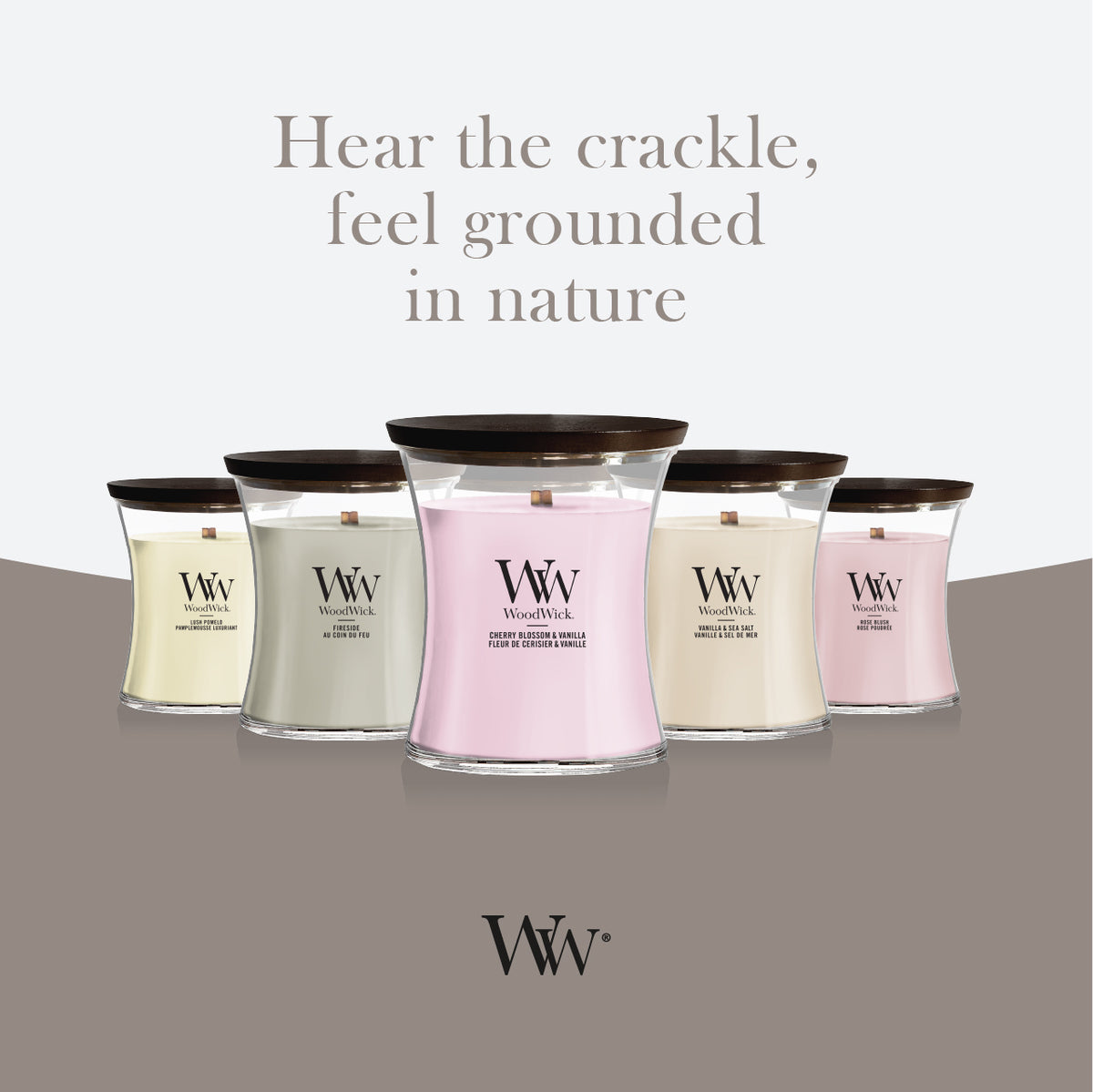 Cherry Blossom & Vanilla WoodWick Medium Hourglass Candle
