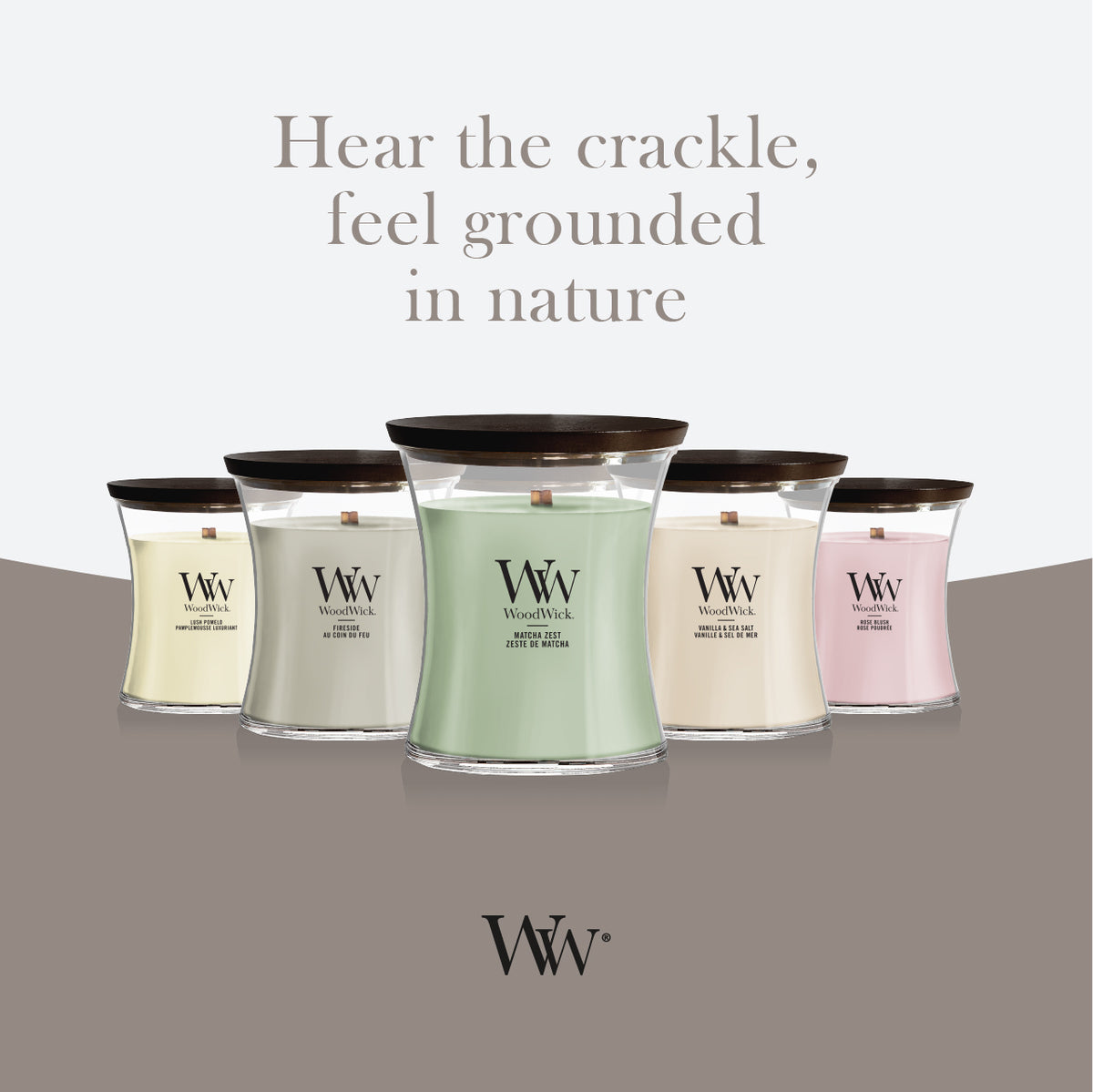 Matcha Zest WoodWick Medium Hourglass Candle