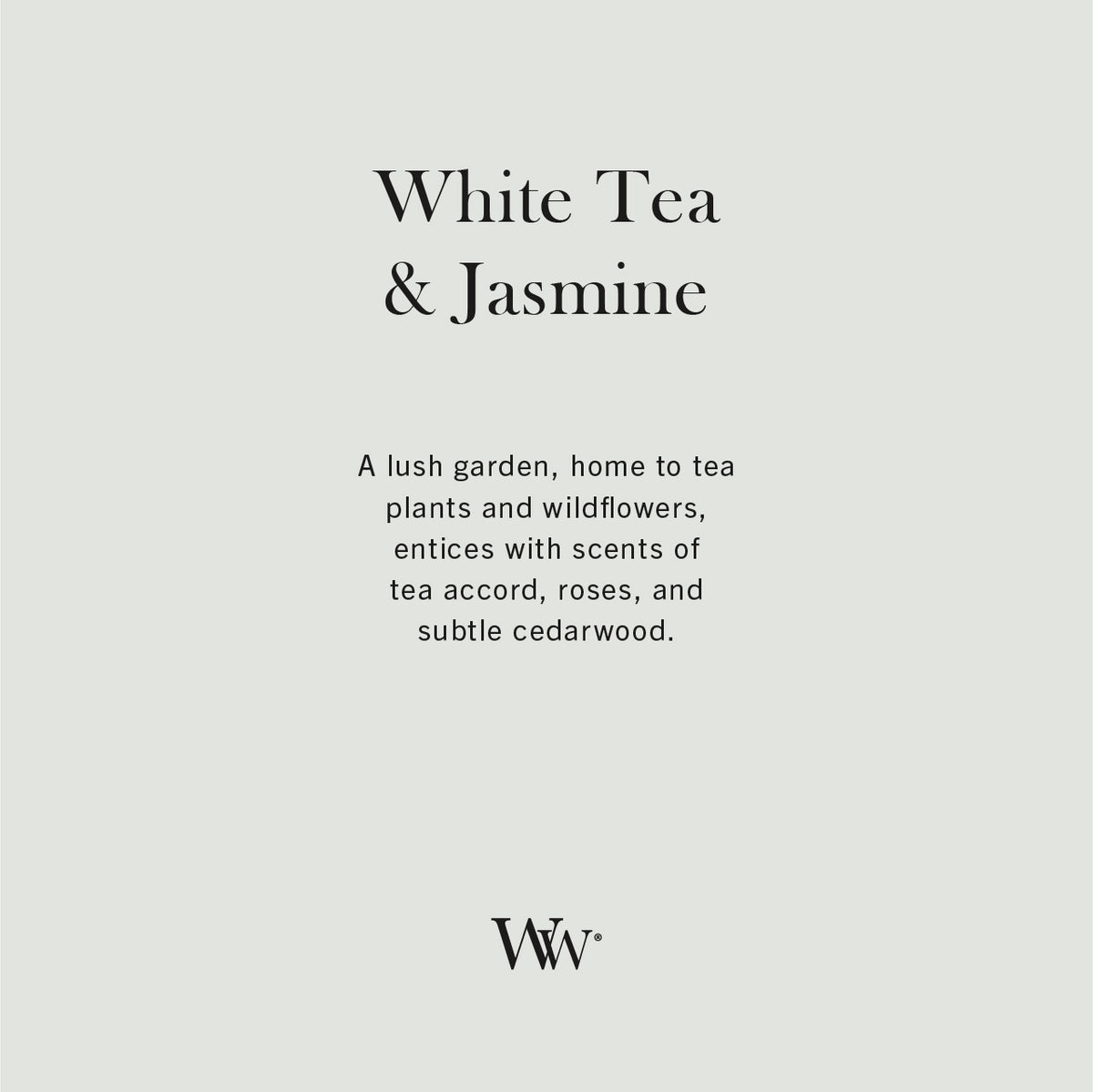 White Tea & Jasmine WoodWick Large Hourglass Candle
