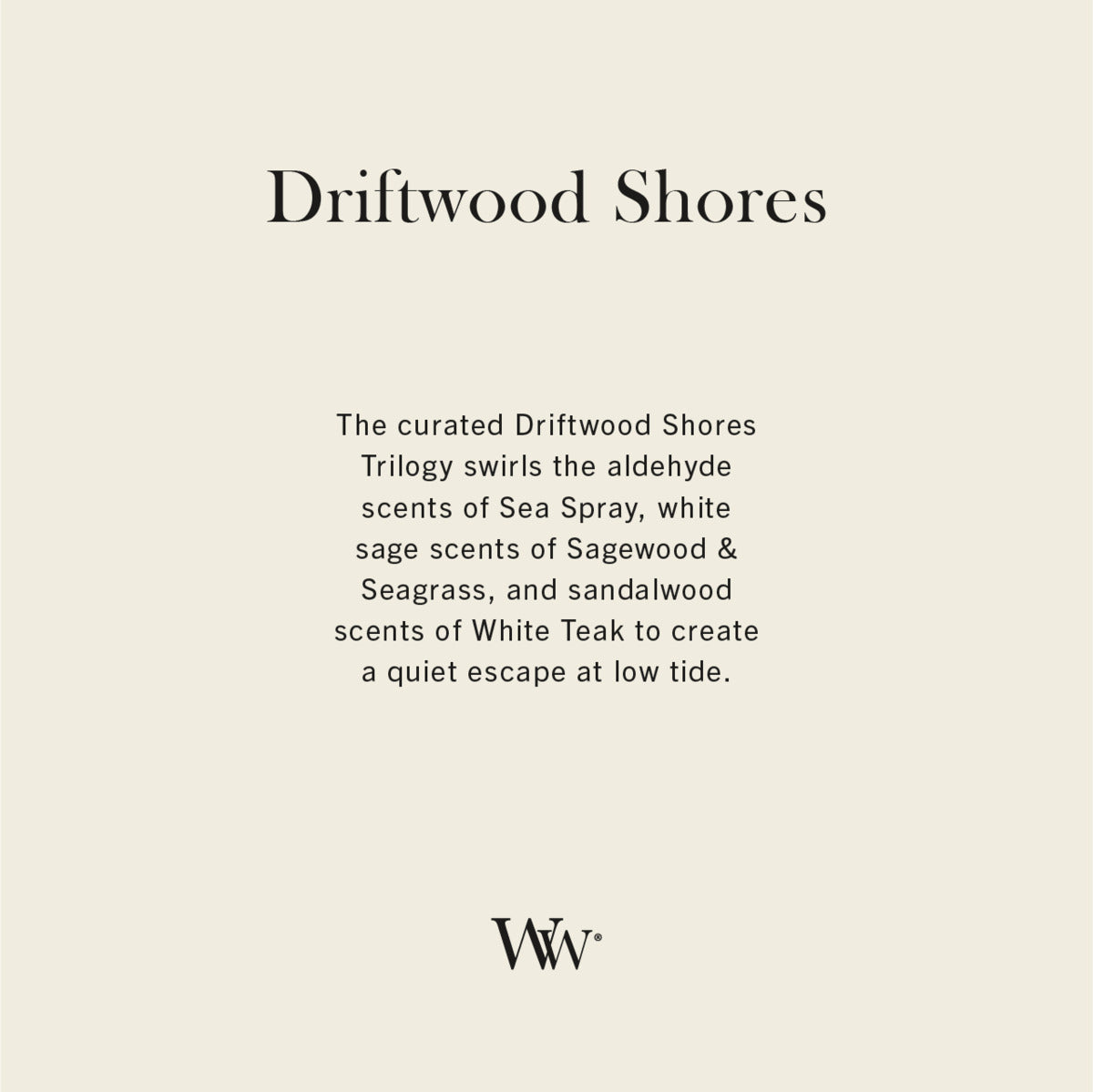 Driftwood Shores WoodWick Trilogy Ellipse Candle