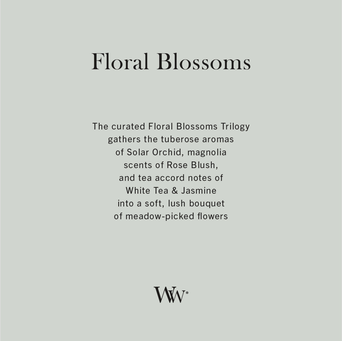 Floral Blossoms WoodWick Trilogy Medium Hourglass Candle