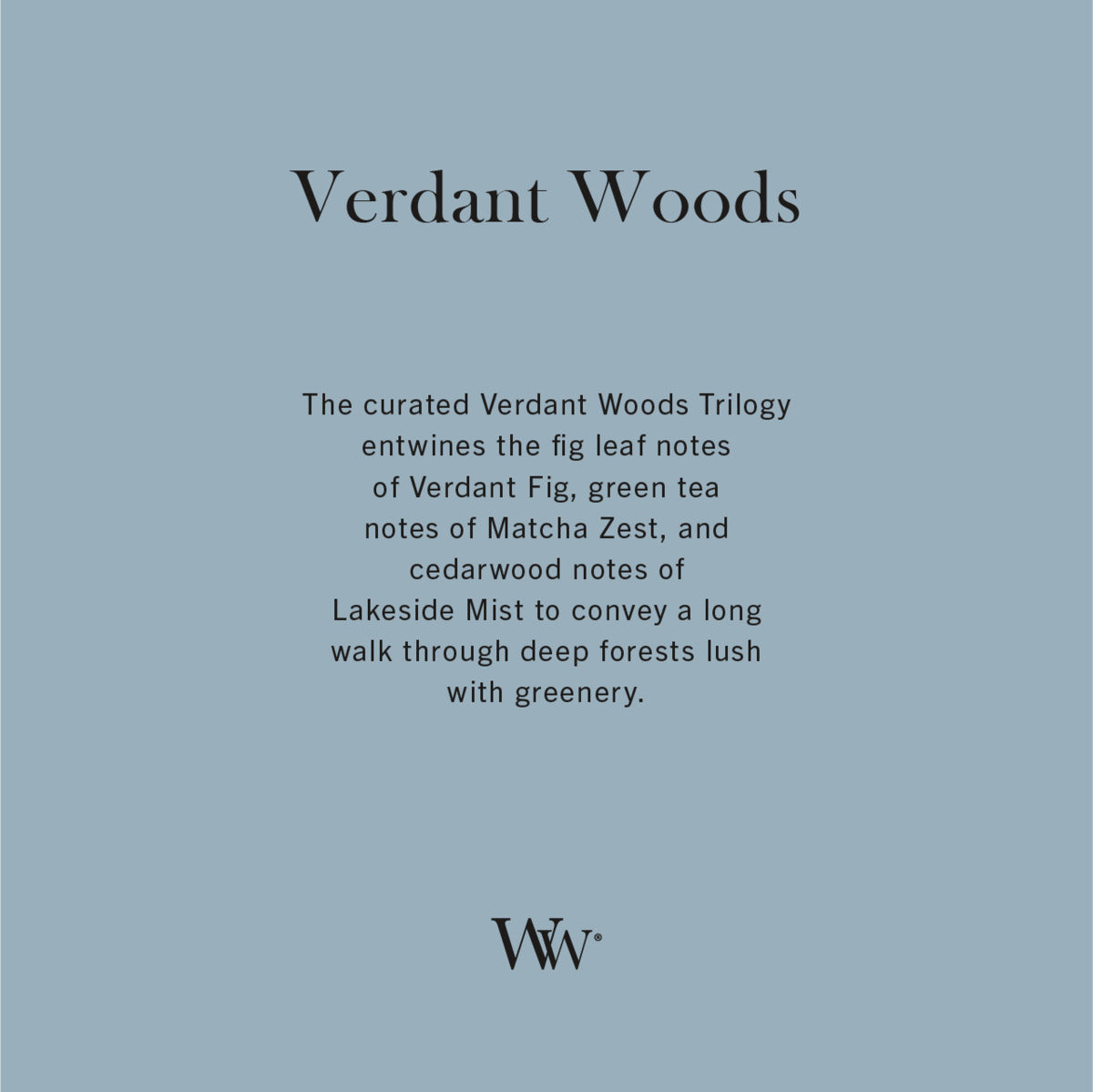Verdant Woods WoodWick Trilogy Ellipse Candle