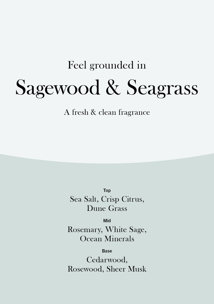 Sagewood & Seagrass WoodWick Ellipse Candle