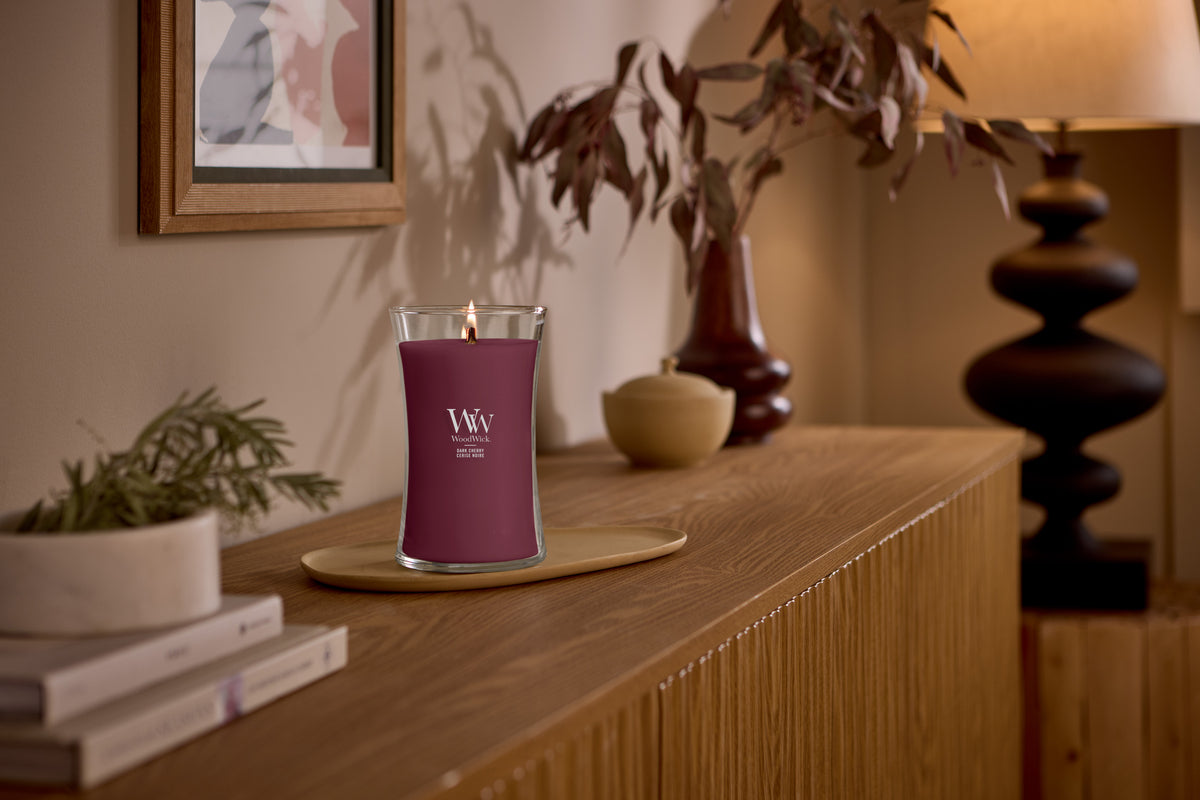 Dark Cherry WoodWick Large Hourglass Candle