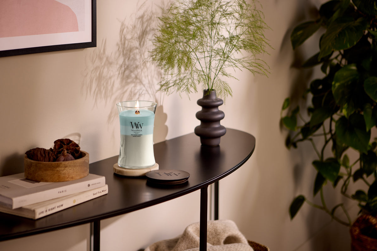 Driftwood Shores WoodWick Trilogy Large Hourglass Candle