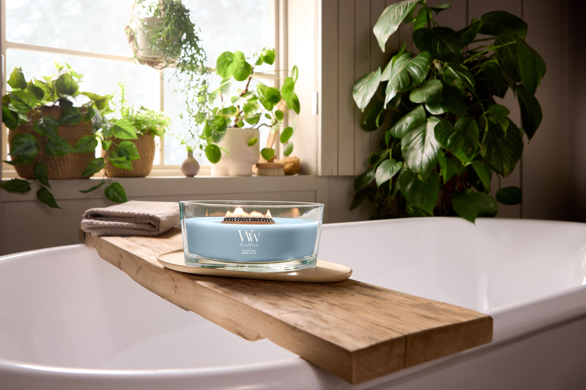 Lakeside Mist WoodWick Ellipse Candle