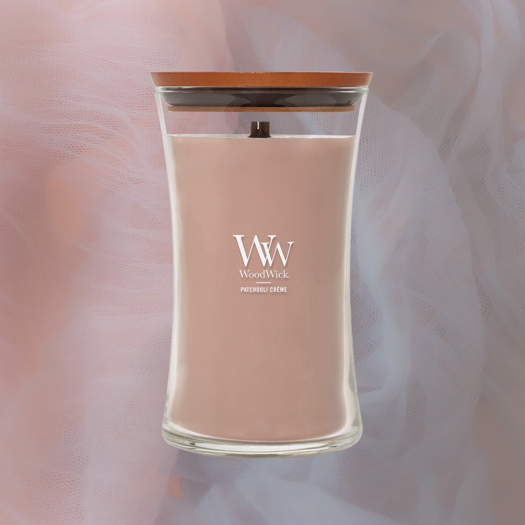 Patchouli Crème - WoodWick Large Jar - SALE