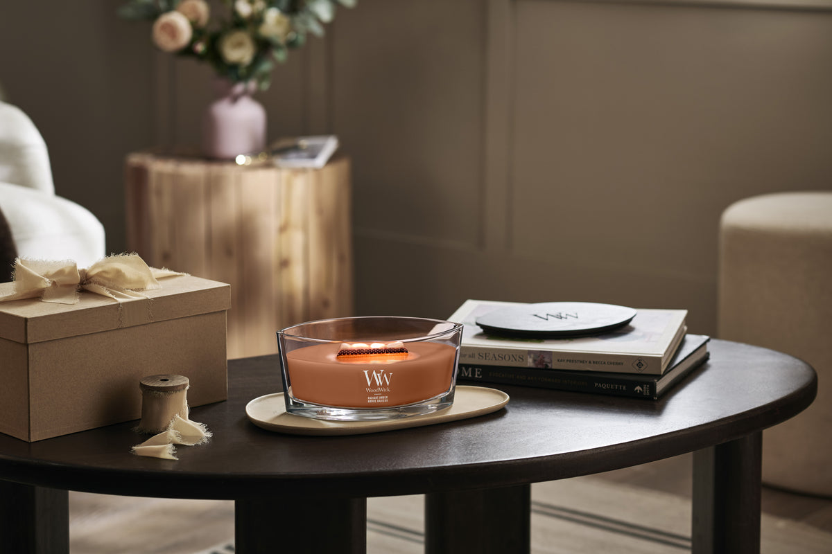 Radiant Amber WoodWick Ellipse Candle