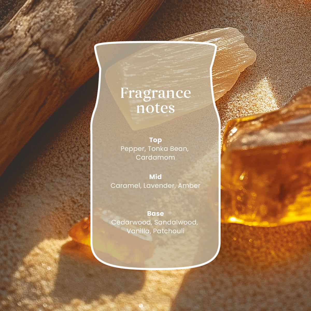 Amber & Sandalwood Medium Jar