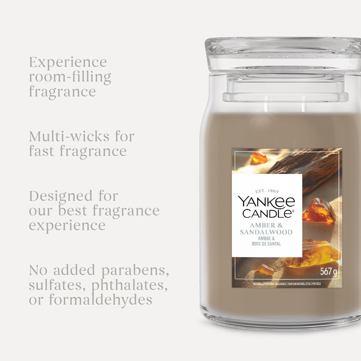 Amber & Sandalwood Medium Jar