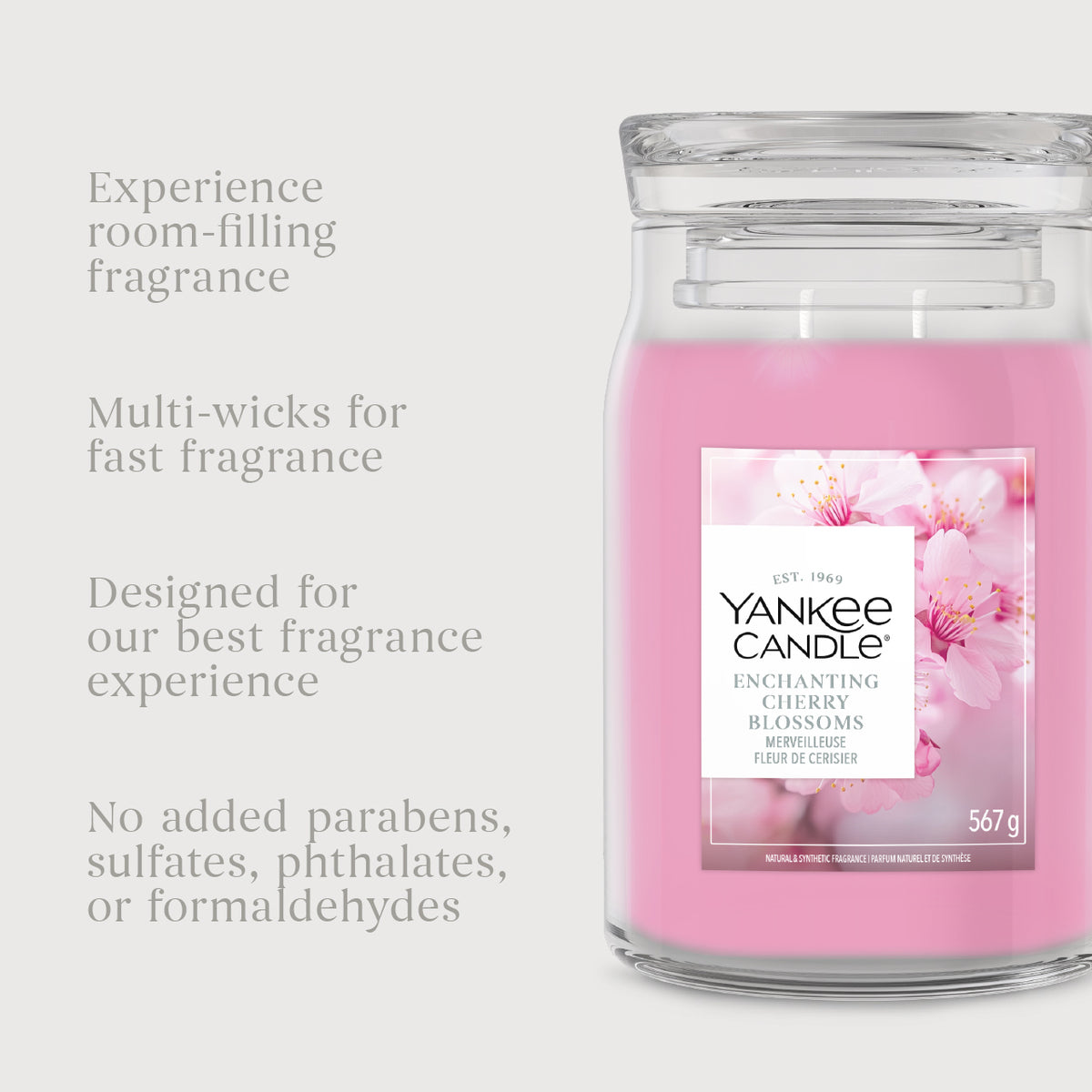 Enchanting Cherry Blossoms Large Jar