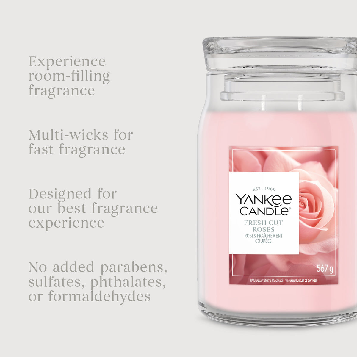 Fresh Cut Roses Medium Jar