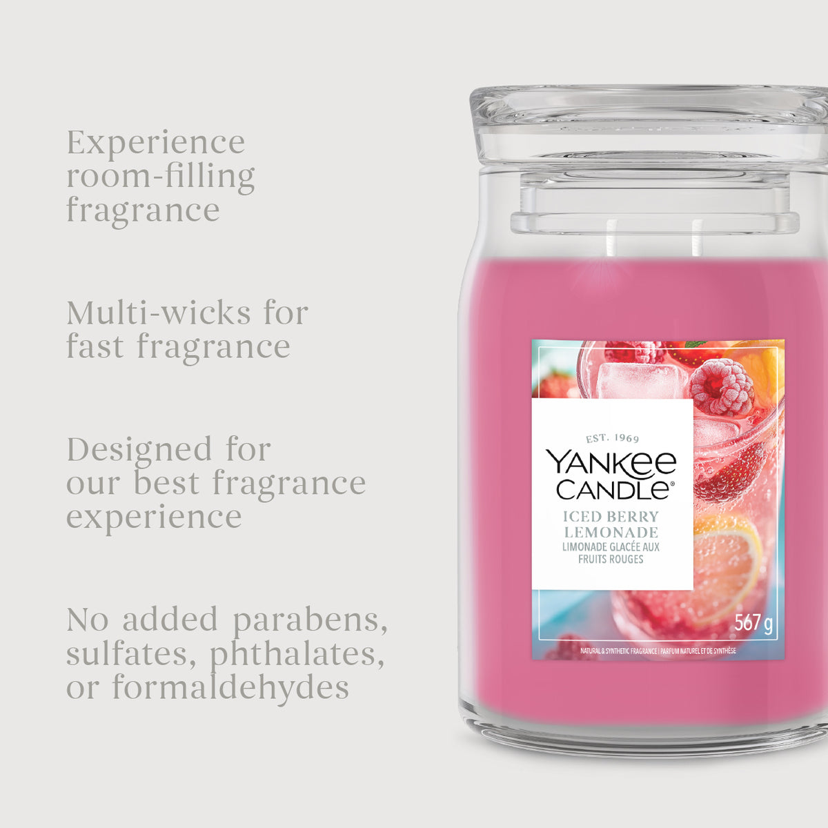 Iced Berry Lemonade  Large Jar