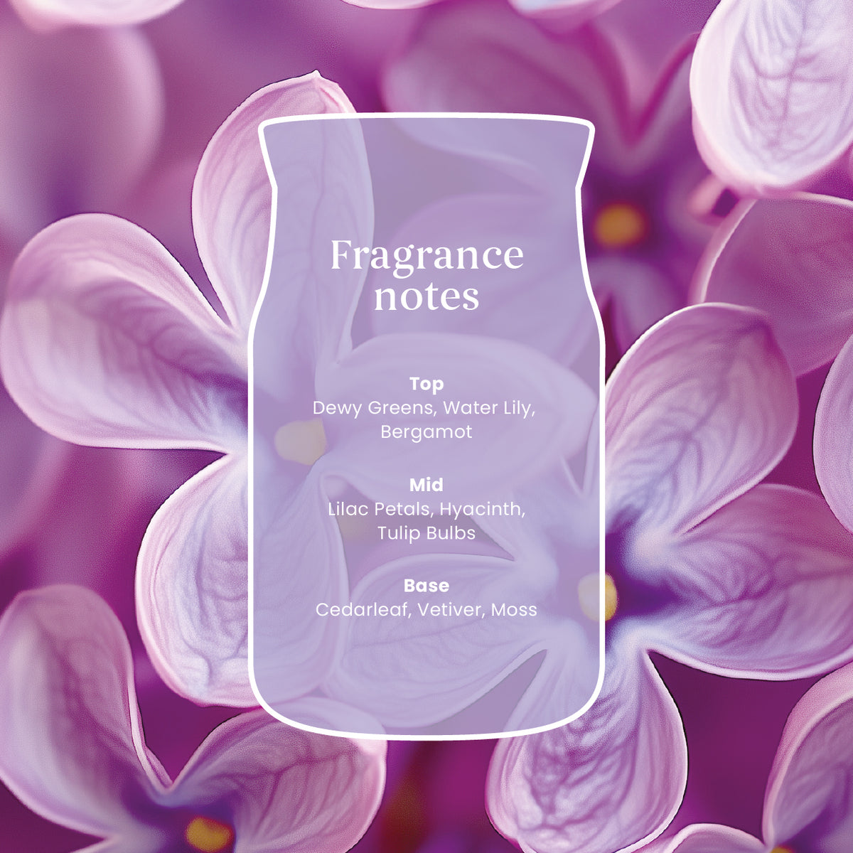 Lilac Blossoms Mini Candle