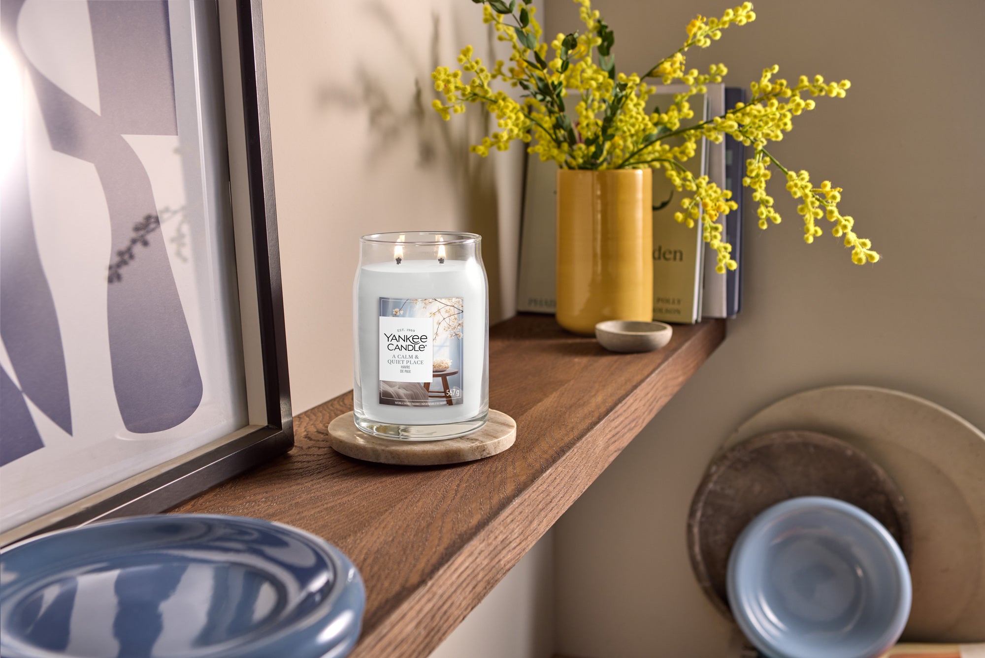 A Calm & Quiet Place Large Jar