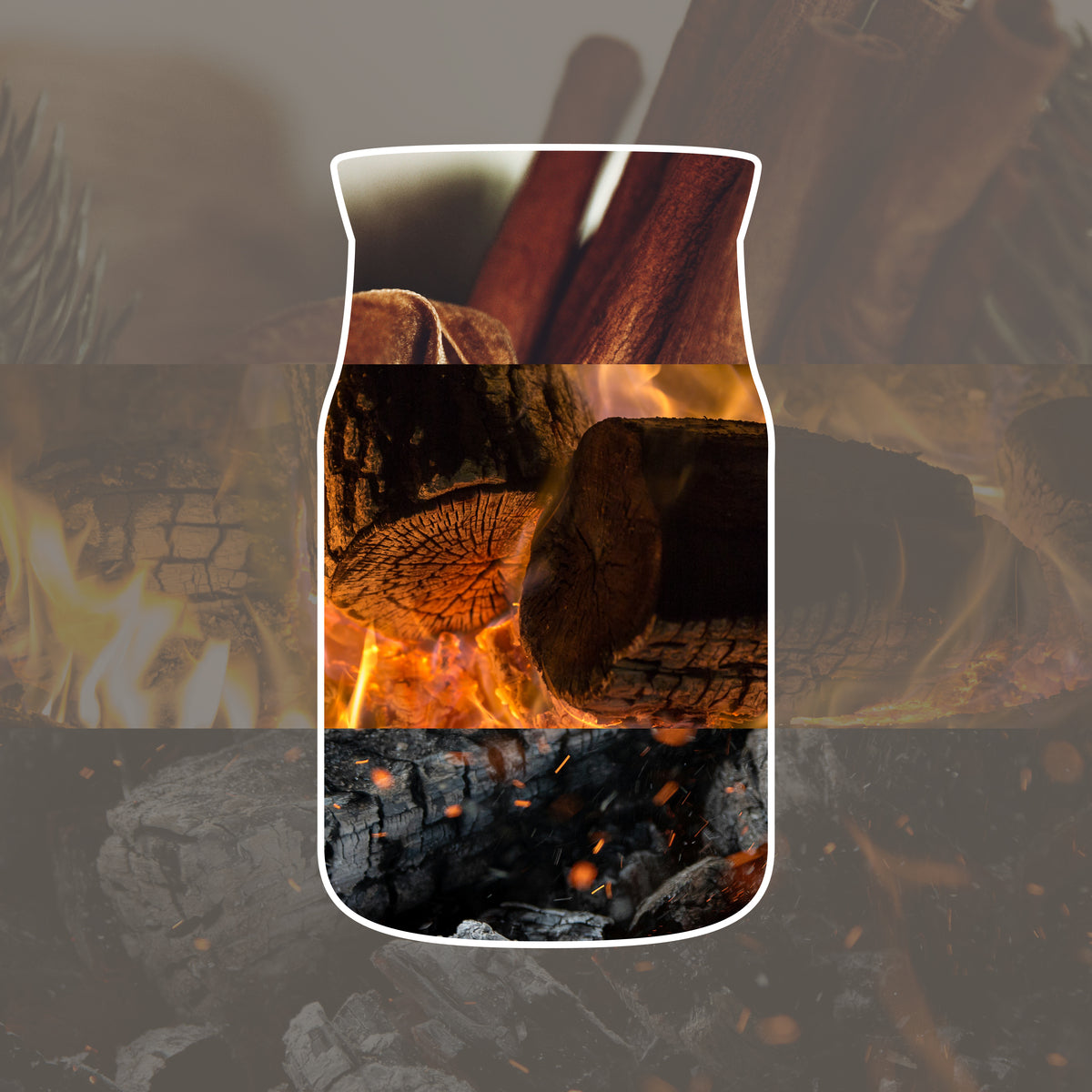 Crackling Embers Large Jar