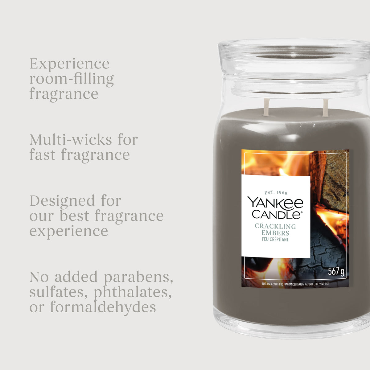 Crackling Embers Large Jar