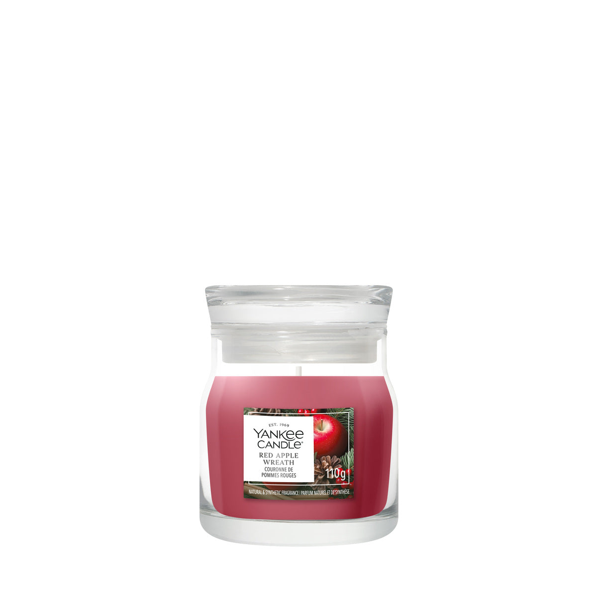 Red Apple Wreath Small Jar