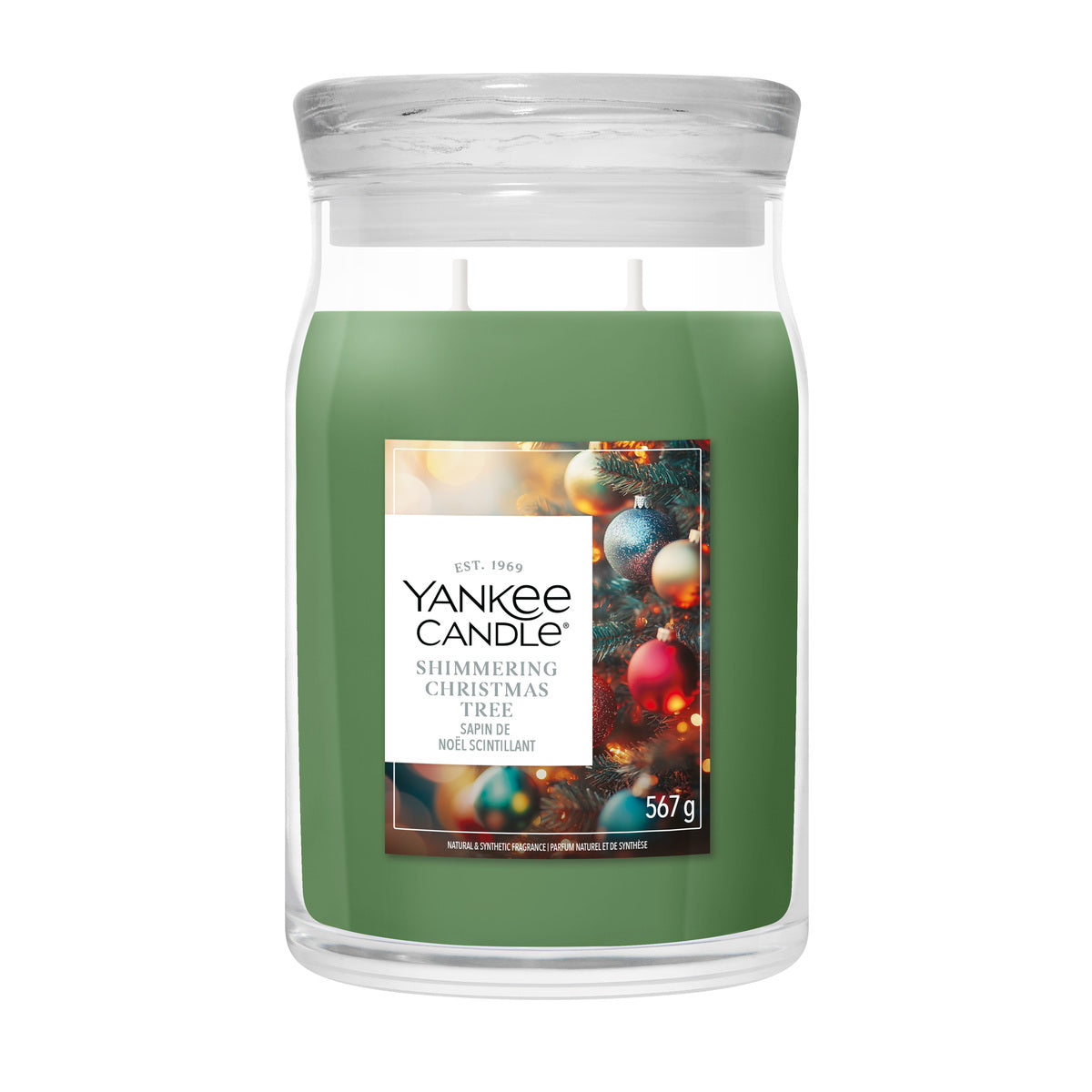 Shimmering Christmas Tree Large Jar
