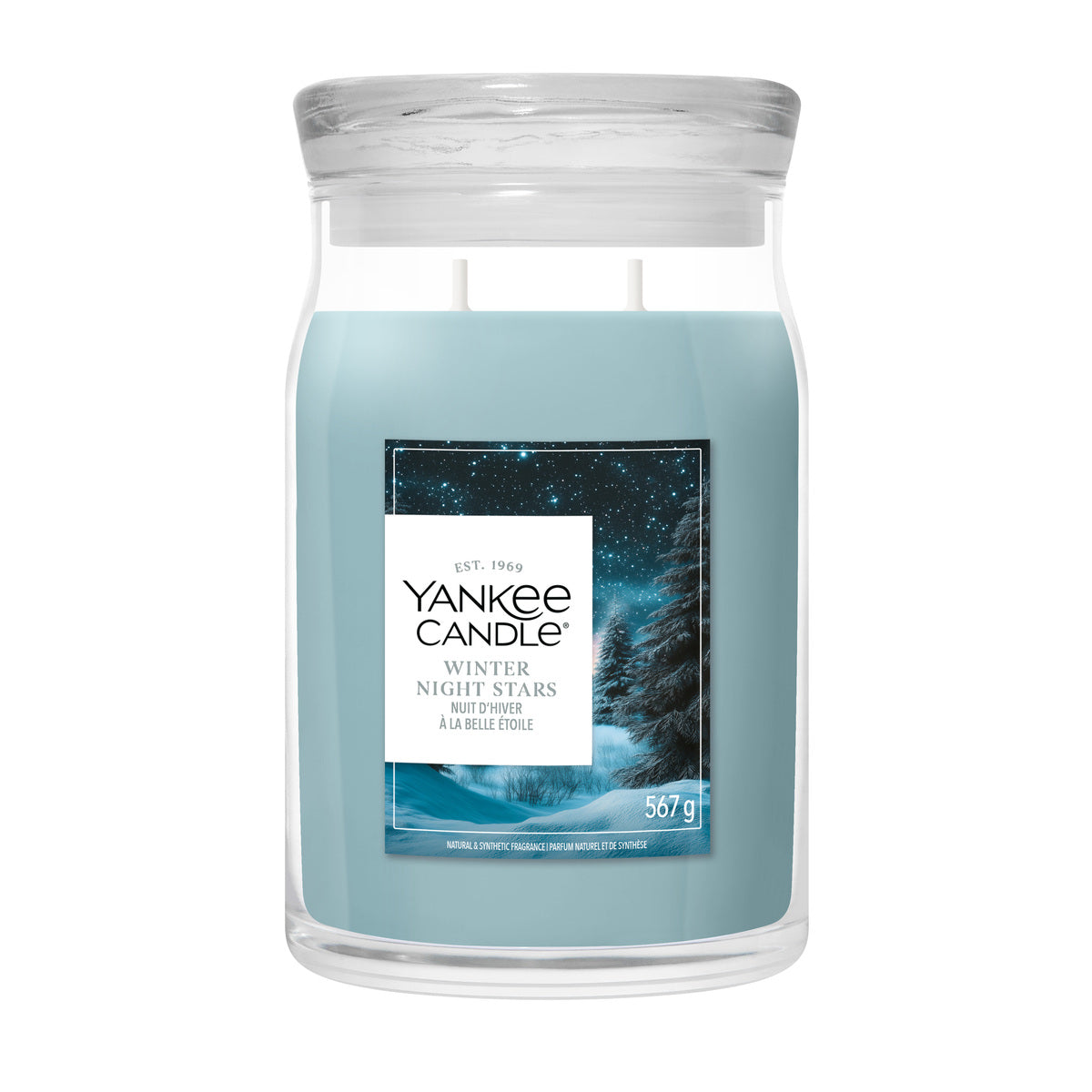 Winter Night Stars Large Jar