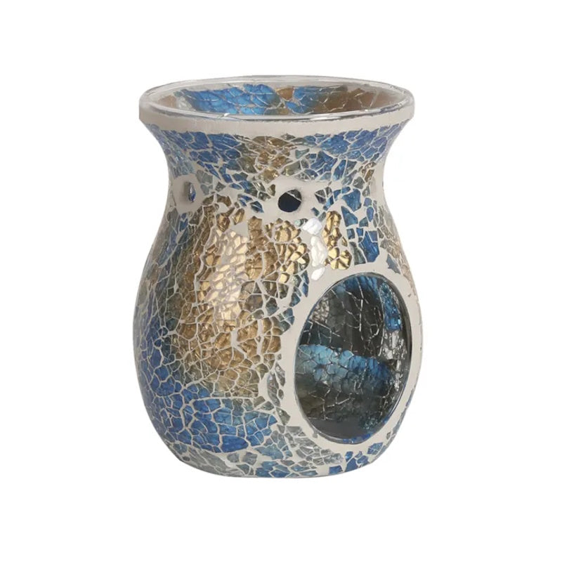 Wax Melter - Blue & Gold Crackle - SUMMER SALE