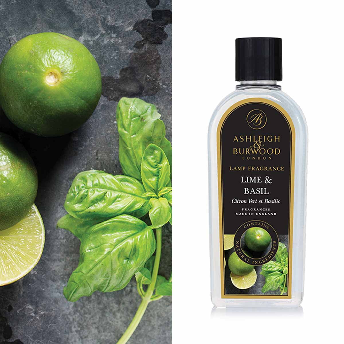 Lime and Basil 500ml Lamp Fragrance