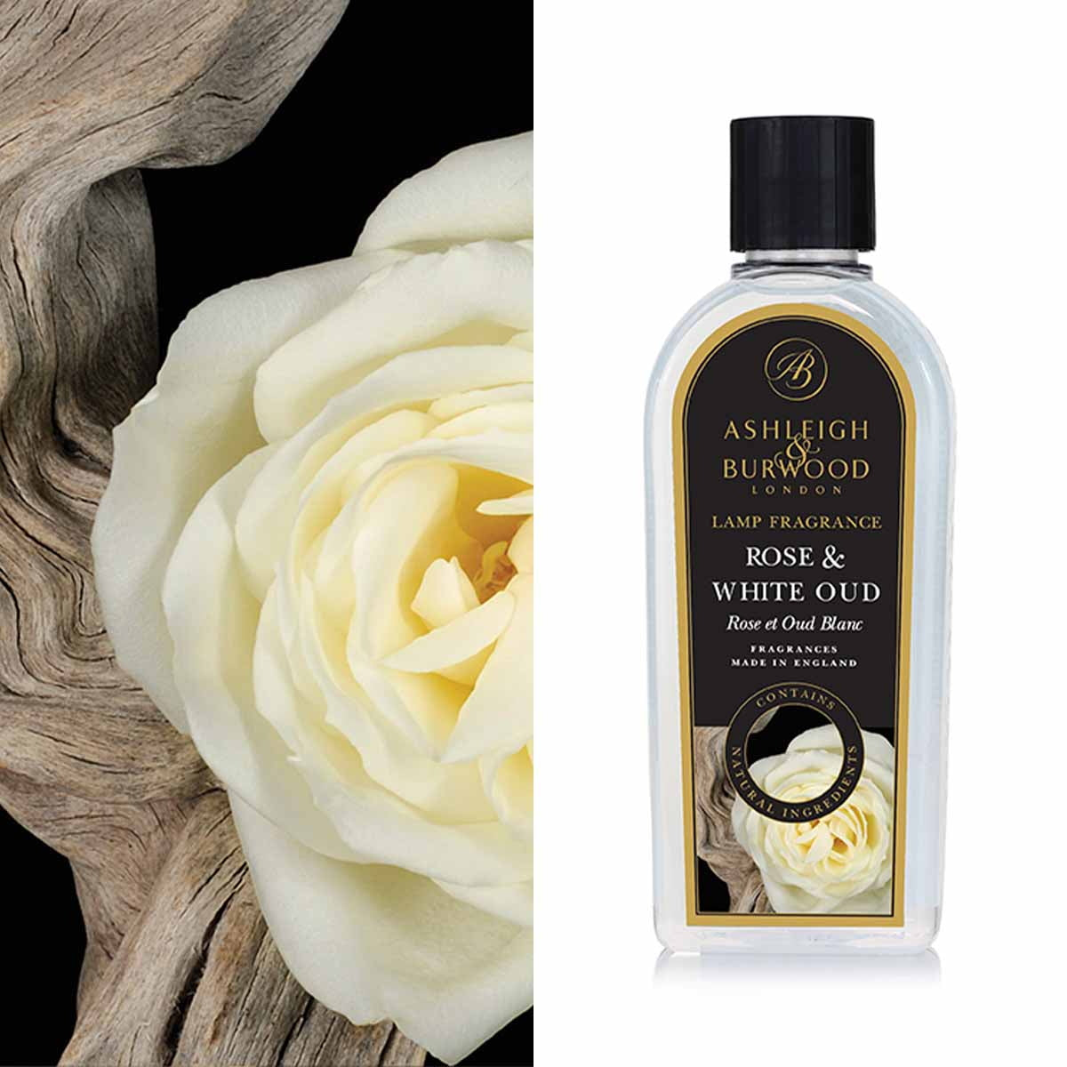 Rose & White Oud 500ml Lamp Fragrance