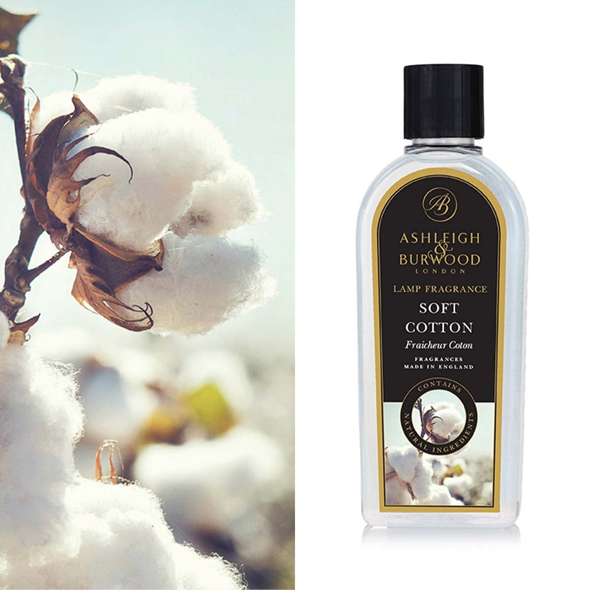 Soft Cotton 500ml Lamp Fragrance