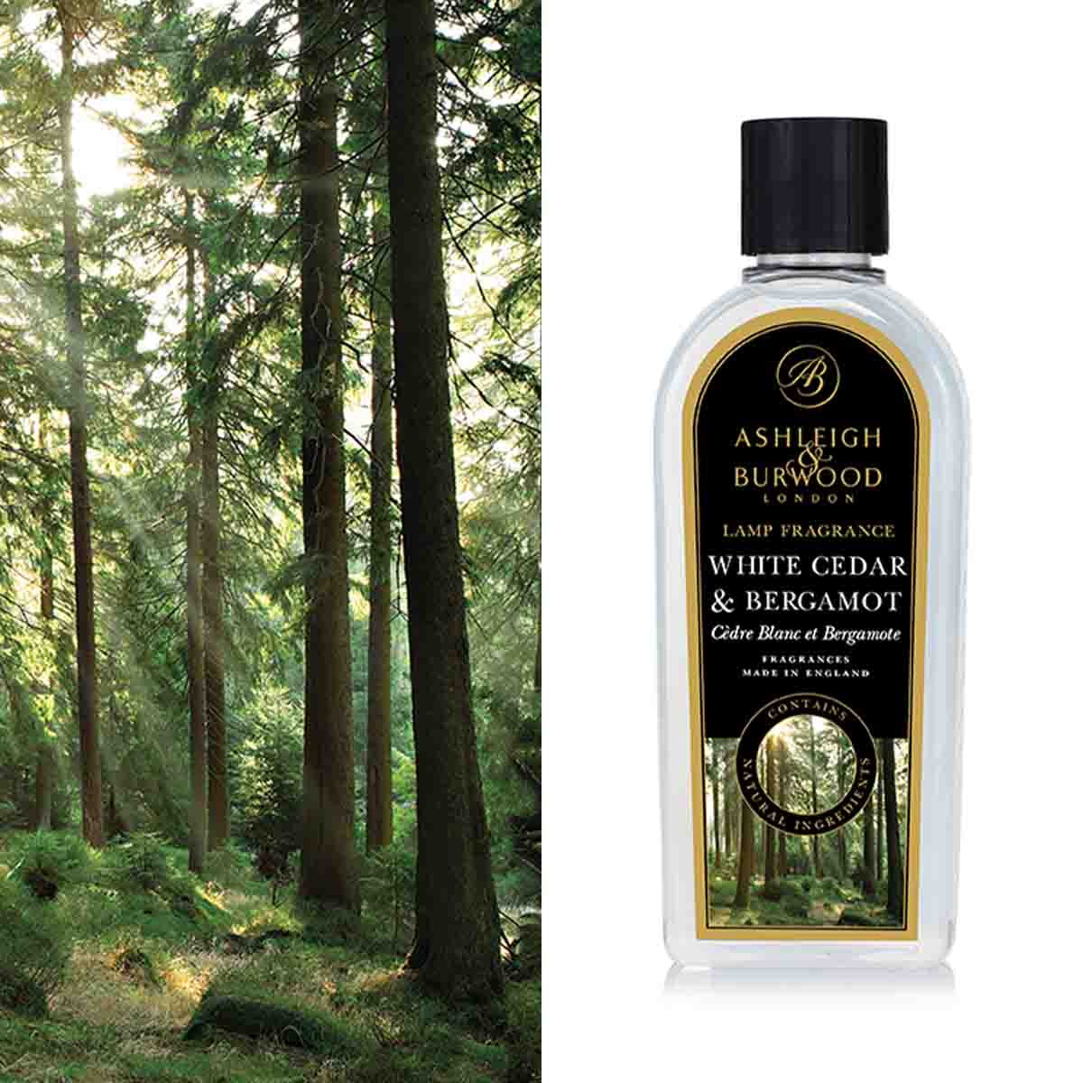White Cedar & Bergamot 500ml Lamp Fragrance