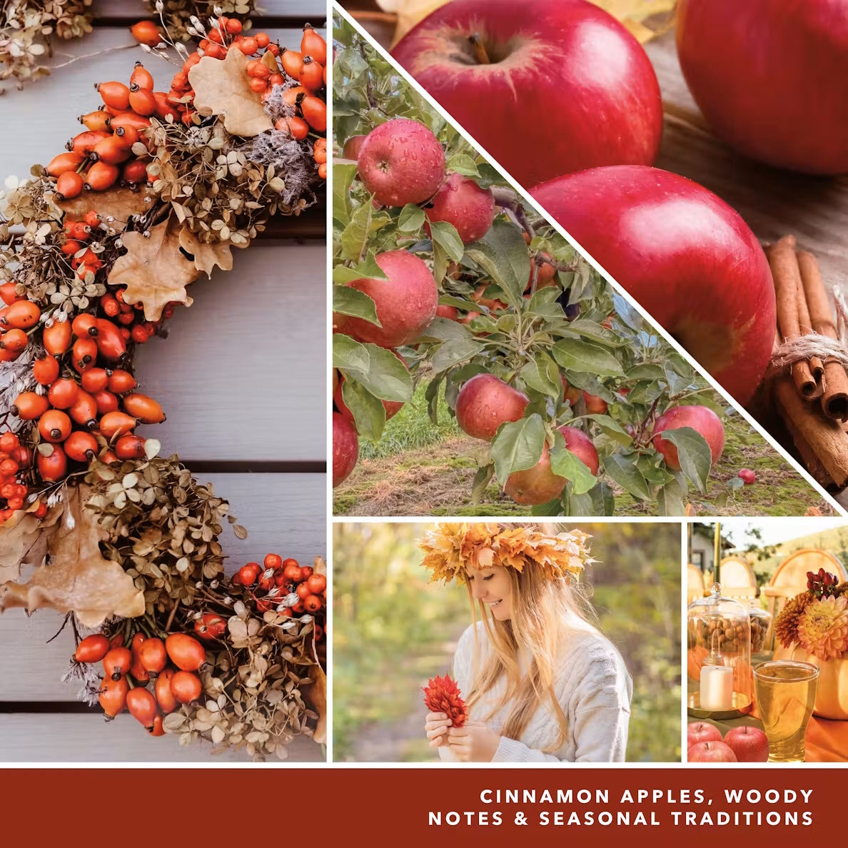 Autumn Wreath Classic Large Jar - SALE