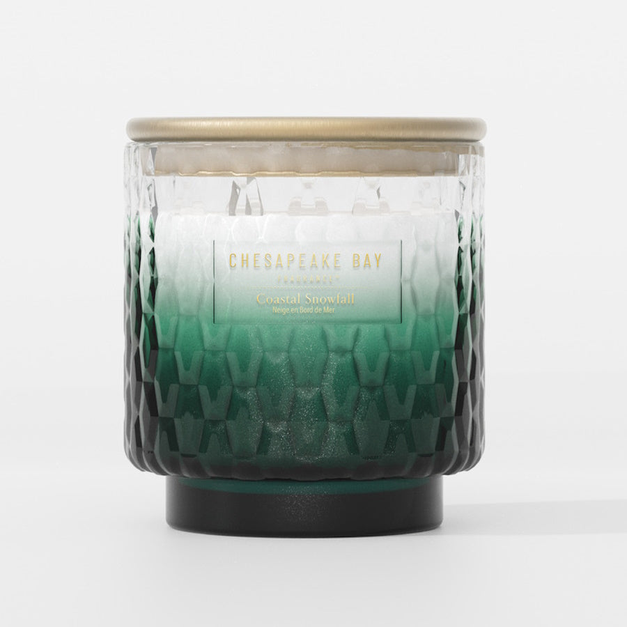 Coastal Snowfall Chesapeake Bay Large Candle