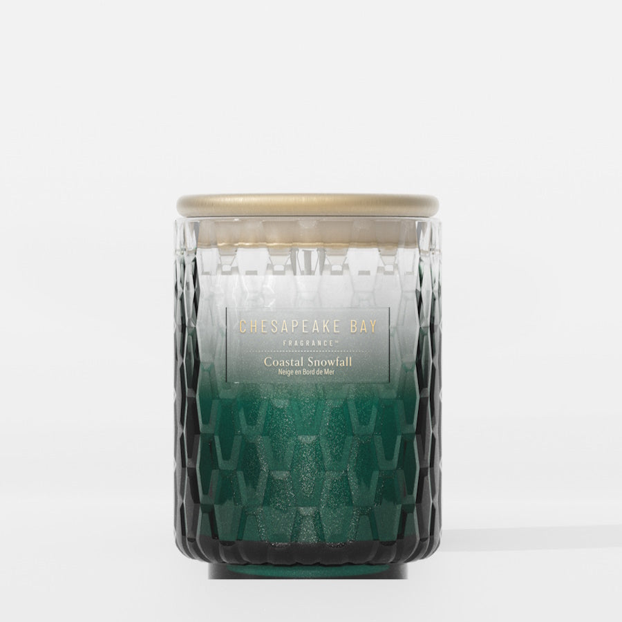 Coastal Snowfall Chesapeake Bay Medium Candle