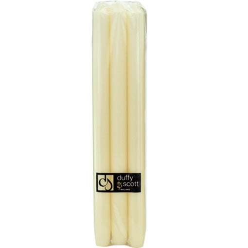 Duffy & Scott Dinner Candle Pk 6 - Ivory 15 Inch