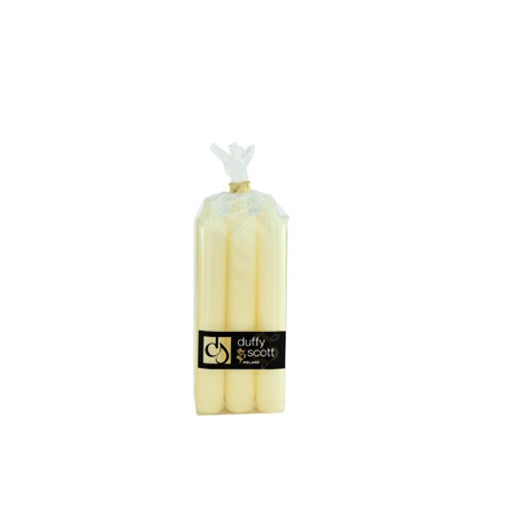 Duffy & Scott Dinner Candle Pk 6 - Ivory 6 inch