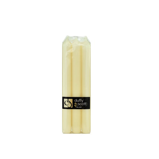 Duffy & Scott Dinner Candle Pk 6 - Ivory 9 inch