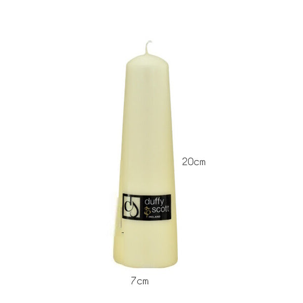 Duffy & Scott Dome Pillar Candle - Ivory 20cm x 7cm