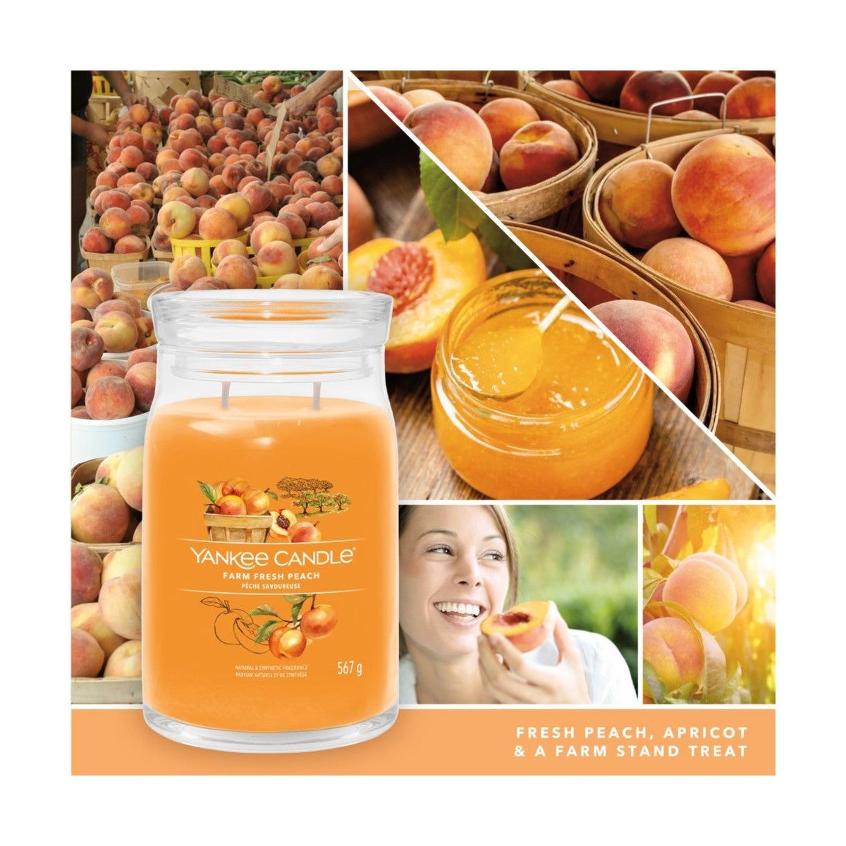 Farm Fresh Peach Signature Large Jar - SALE