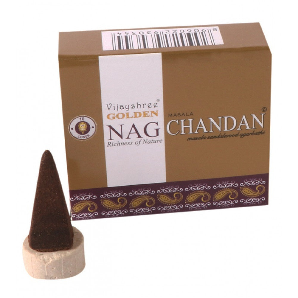 Chandan Golden Nag Incense Cones