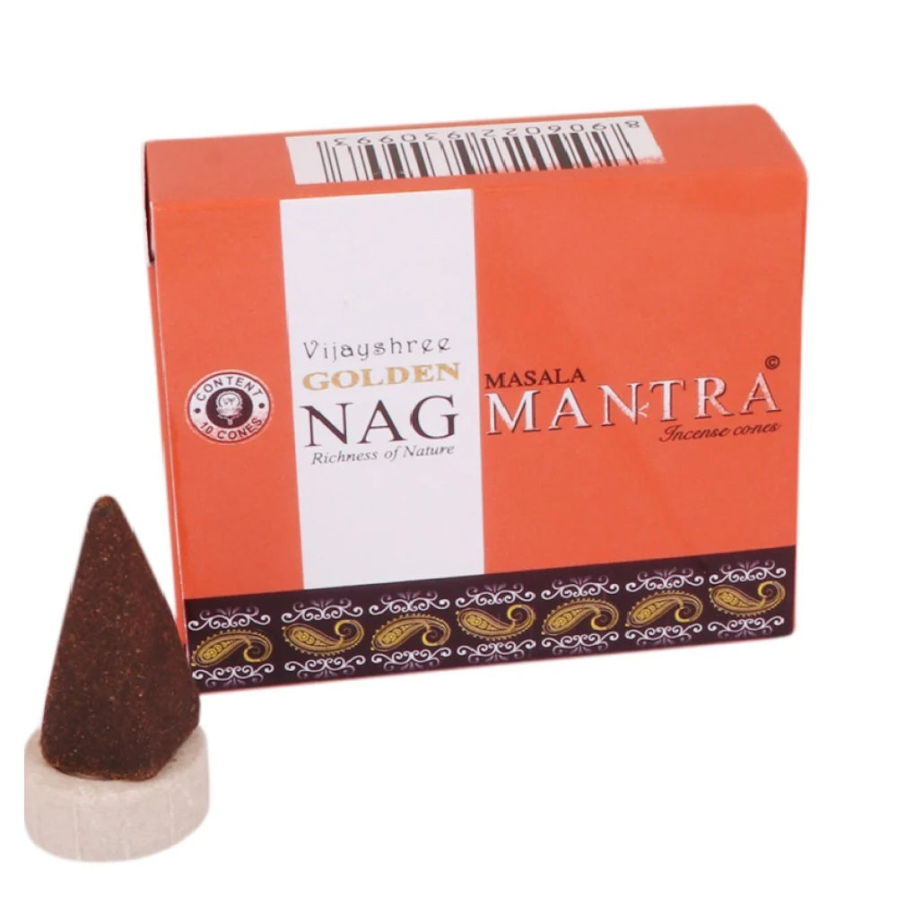 Mantra Golden Nag Incense Cones