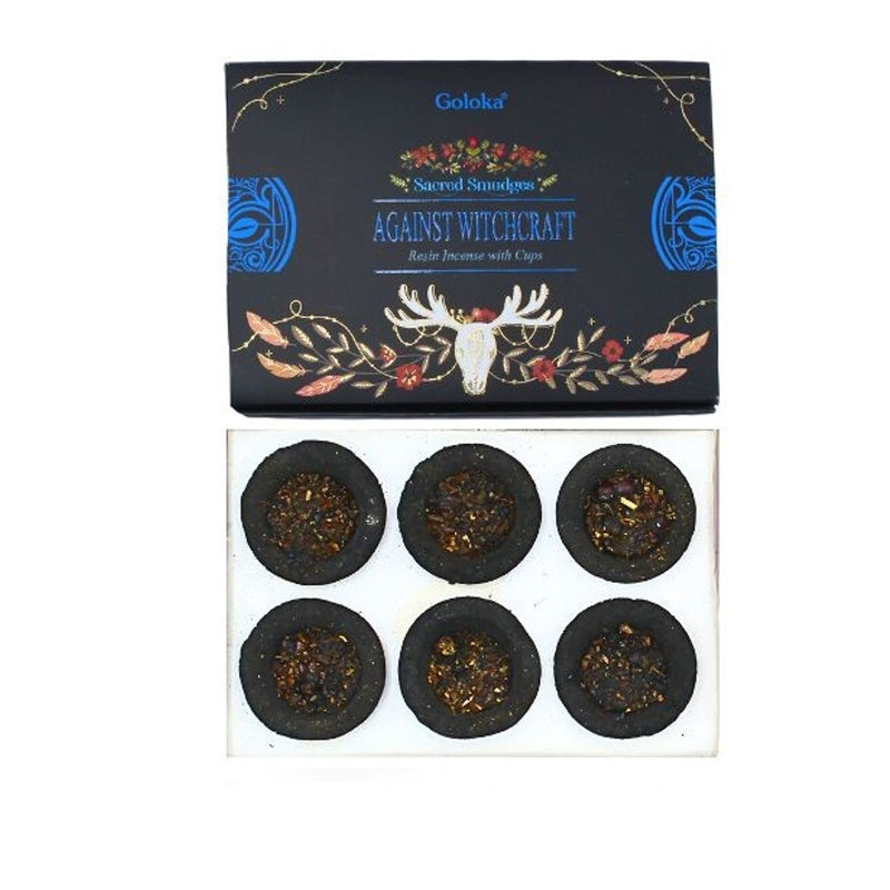 Against Witchcraft Goloka Resin Incense Cups - Incense Sale