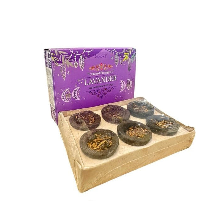 Lavender Goloka Resin Incense Cups - Incense Sale