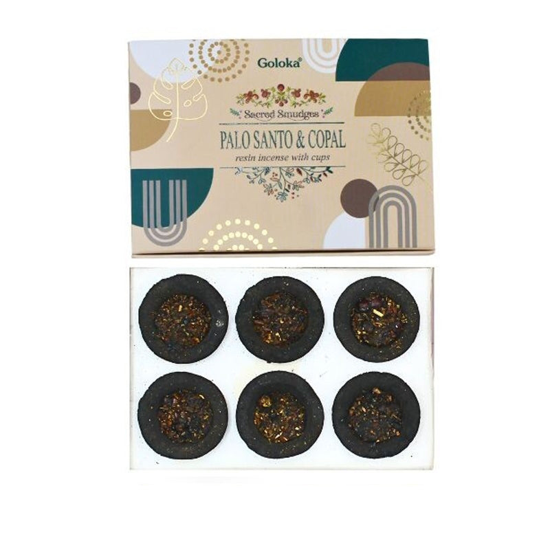 Palo Santo & Copal Goloka Resin Incense Cups - Incense Sale
