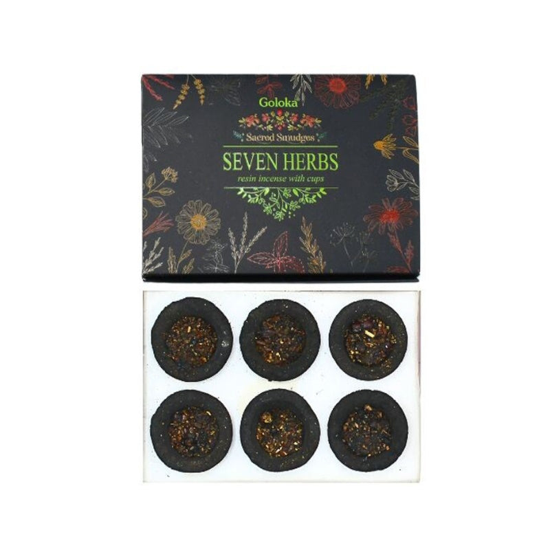 Seven Herbs Goloka Resin Incense Cups - Incense Sale
