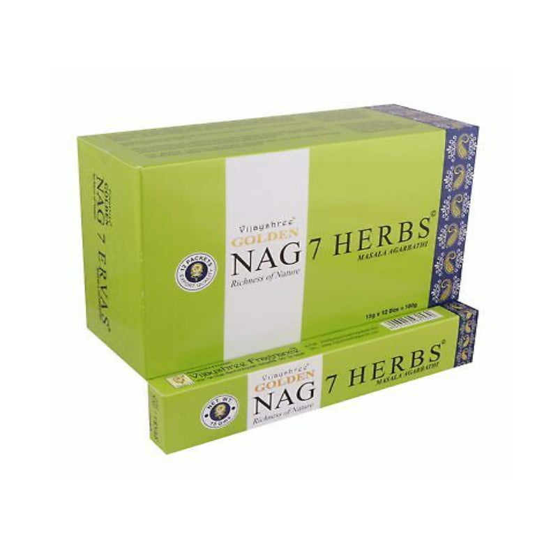 7 Herbs Golden Nag Incense Sticks