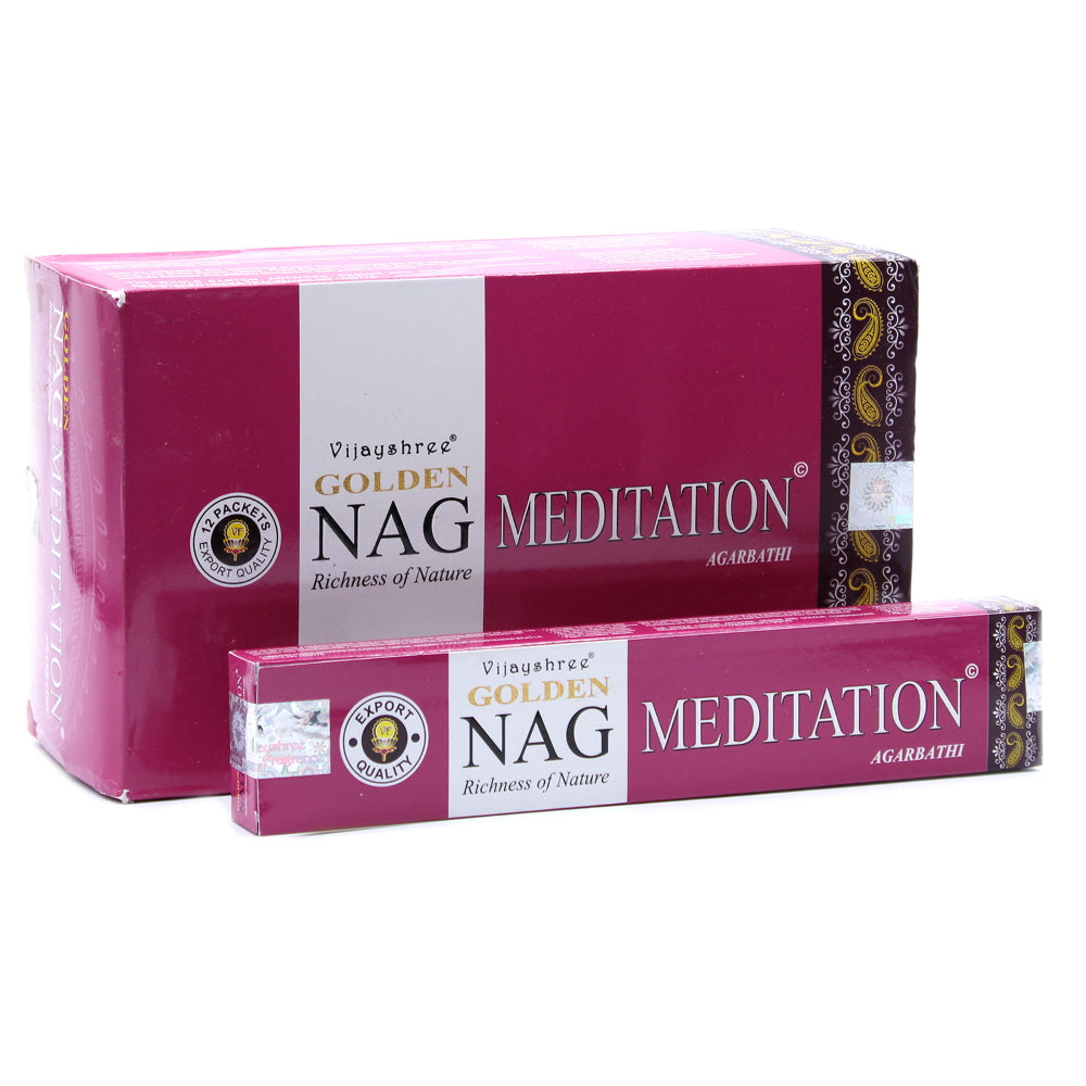 Meditation Golden Nag Incense Sticks