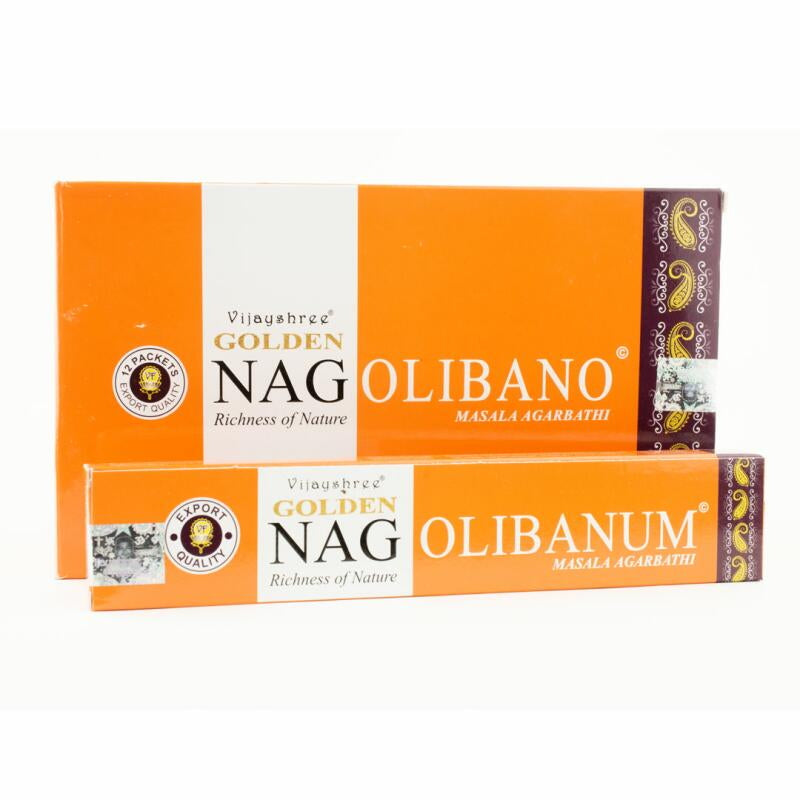 Olibano (Frankincense) Golden Nag Incense Sticks