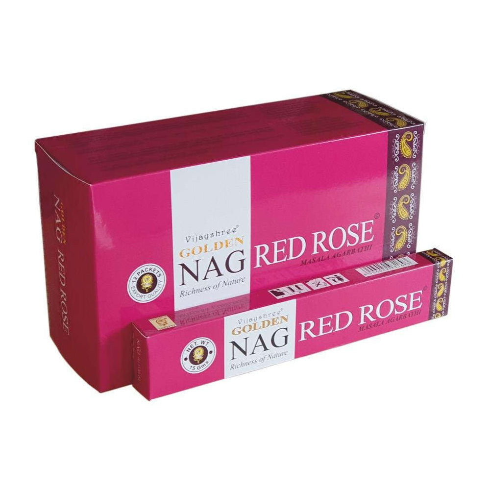 Red Rose Golden Nag Incense Sticks