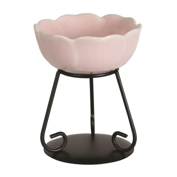 Ceramic Flower Wax Melt Warmer - Pink - SUMMER SALE